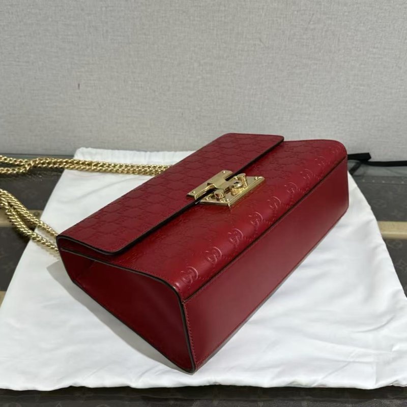 ✨GUCCI 紅金 padlock大號月光寶盒鍊條包 29*19*9 99新配件塵袋-2