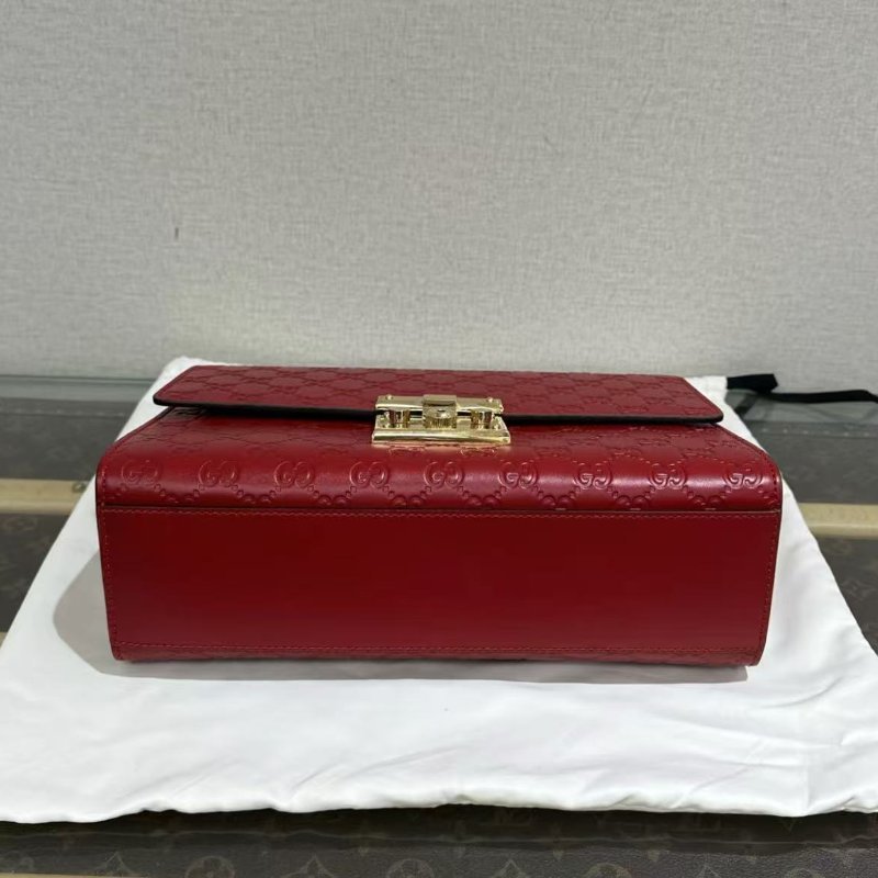 ✨GUCCI 紅金 padlock大號月光寶盒鍊條包 29*19*9 99新配件塵袋-3