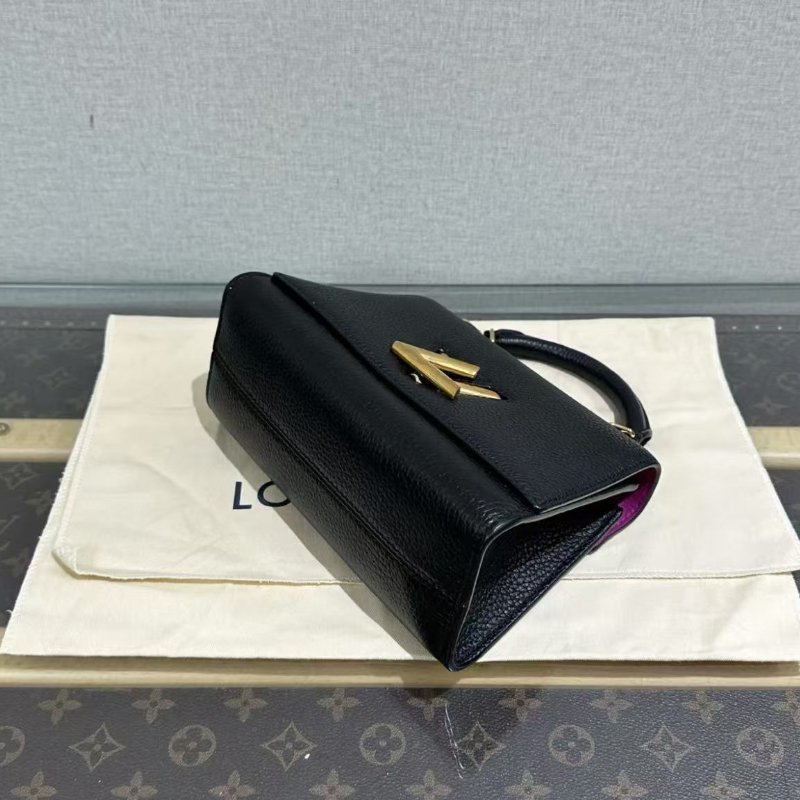 ✨LV 黑金twist手提肩背斜背包 芯片款20*15*8 98新配件塵袋盒子-4