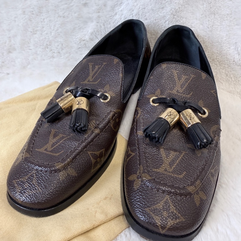 LV✨Louis Vuitton 老花樂福鞋平底鞋 #36-8