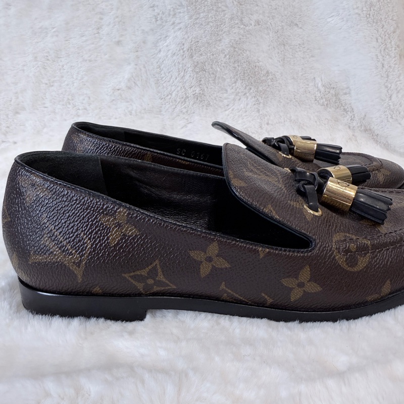 LV✨Louis Vuitton 老花樂福鞋平底鞋 #36-12
