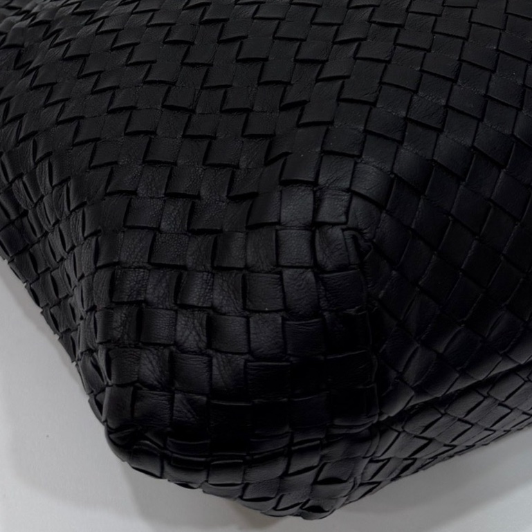 BOTTEGA VENETA（葆蝶家）BV黑色 編織 羅馬 鎖頭 托特包 肩背包 手提包 公事包 電腦包-21