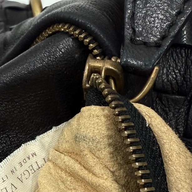 BOTTEGA VENETA（葆蝶家）BV黑色 編織 羅馬 鎖頭 托特包 肩背包 手提包 公事包 電腦包-33
