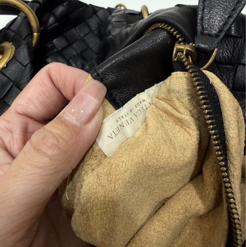 BOTTEGA VENETA（葆蝶家）BV黑色 編織 羅馬 鎖頭 托特包 肩背包 手提包 公事包 電腦包-34