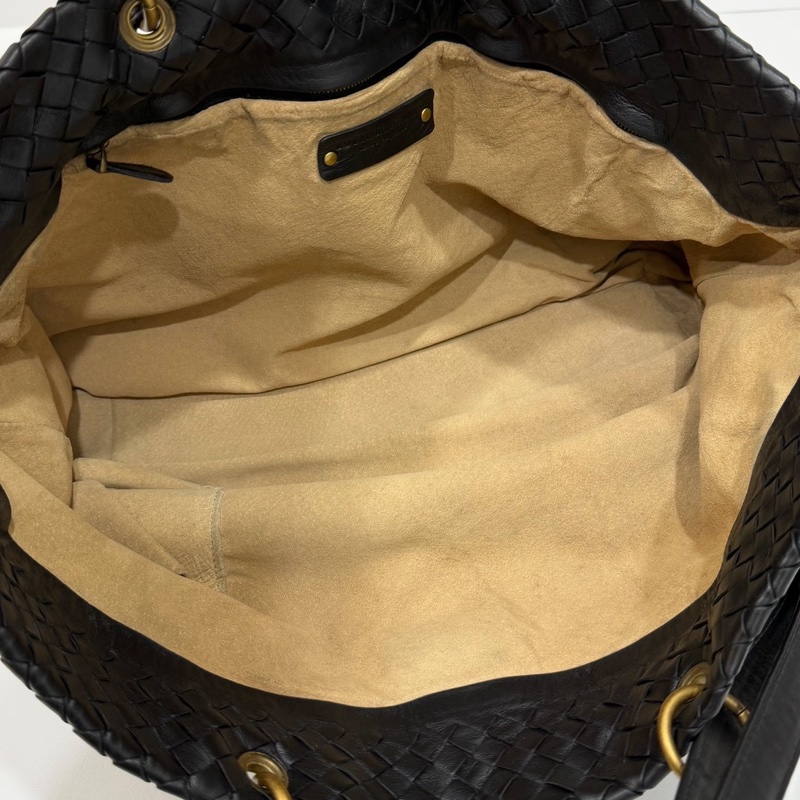 BOTTEGA VENETA（葆蝶家）BV黑色 編織 羅馬 鎖頭 托特包 肩背包 手提包 公事包 電腦包-36