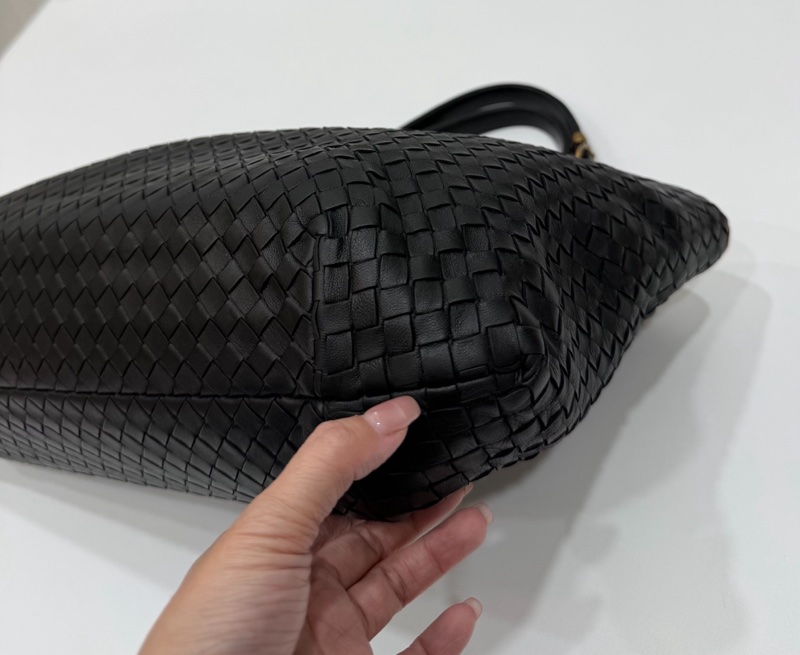 BOTTEGA VENETA（葆蝶家）BV黑色 編織 羅馬 鎖頭 托特包 肩背包 手提包 公事包 電腦包-19
