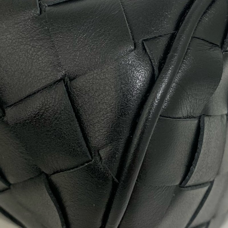 △ Bottega Veneta 寶緹嘉 Barrel Black Intrecciato Calfskin Shoulder Bag 黑色編織小牛皮肩背袋 -257015590-11