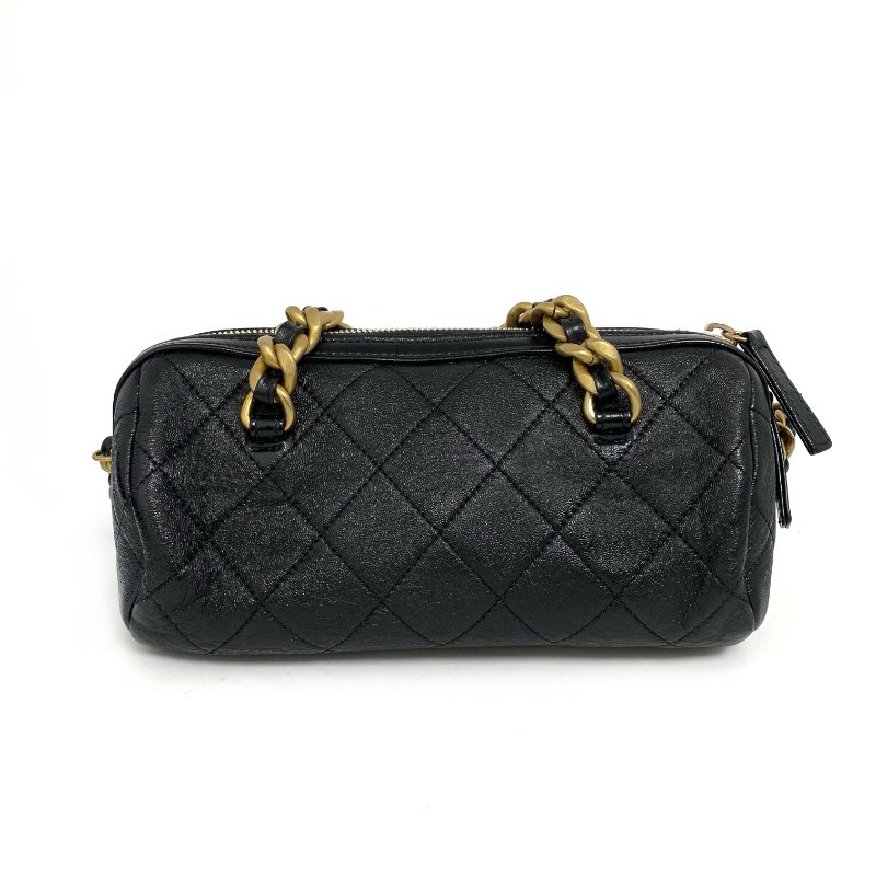 △ Chanel 香奈兒 Black Shiny Lambskin Gold Ruthenium-Finish Metal Chain 2Way Bag No.30 AS1899 黑色拋光小羊皮金色鍍釕金屬鏈條兩用袋 No.30 AS1899 -257014397-2