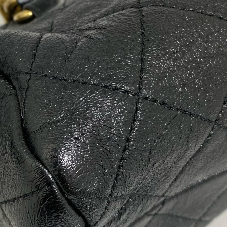 △ Chanel 香奈兒 Black Shiny Lambskin Gold Ruthenium-Finish Metal Chain 2Way Bag No.30 AS1899 黑色拋光小羊皮金色鍍釕金屬鏈條兩用袋 No.30 AS1899 -257014397-16