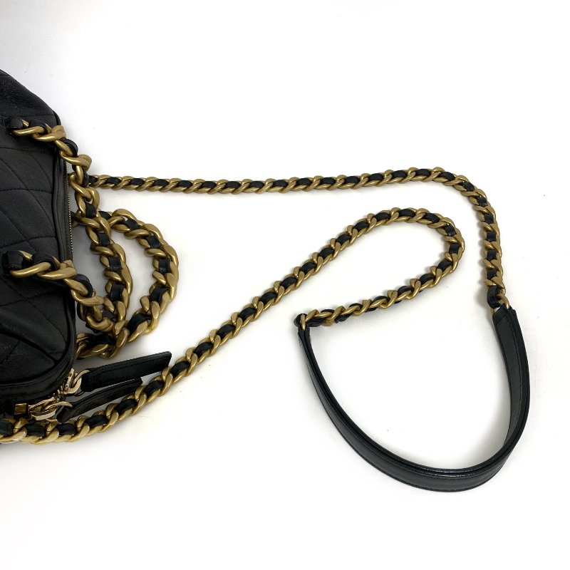 △ Chanel 香奈兒 Black Shiny Lambskin Gold Ruthenium-Finish Metal Chain 2Way Bag No.30 AS1899 黑色拋光小羊皮金色鍍釕金屬鏈條兩用袋 No.30 AS1899 -257014397-17
