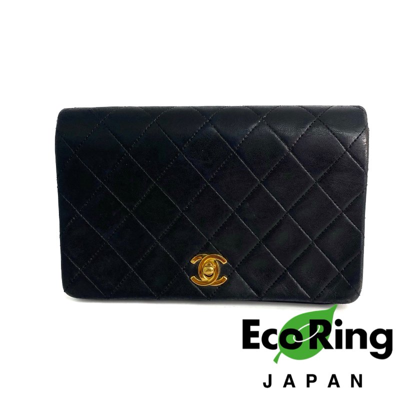 △ Chanel 香奈兒 20CM Black Lambskin Gold Tone Metal Mini Classic Flap Chain Shoulder Bag No.1 20CM黑色小羊皮金色金屬鎖鏈肩背袋No.1 - 257015584-0
