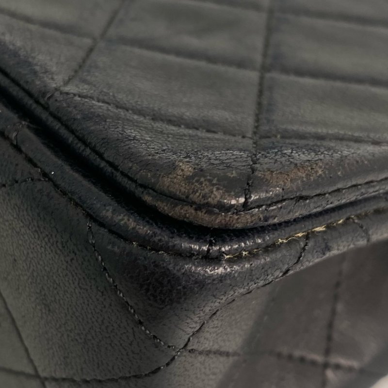 △ Chanel 香奈兒 20CM Black Lambskin Gold Tone Metal Mini Classic Flap Chain Shoulder Bag No.1 20CM黑色小羊皮金色金屬鎖鏈肩背袋No.1 - 257015584-6