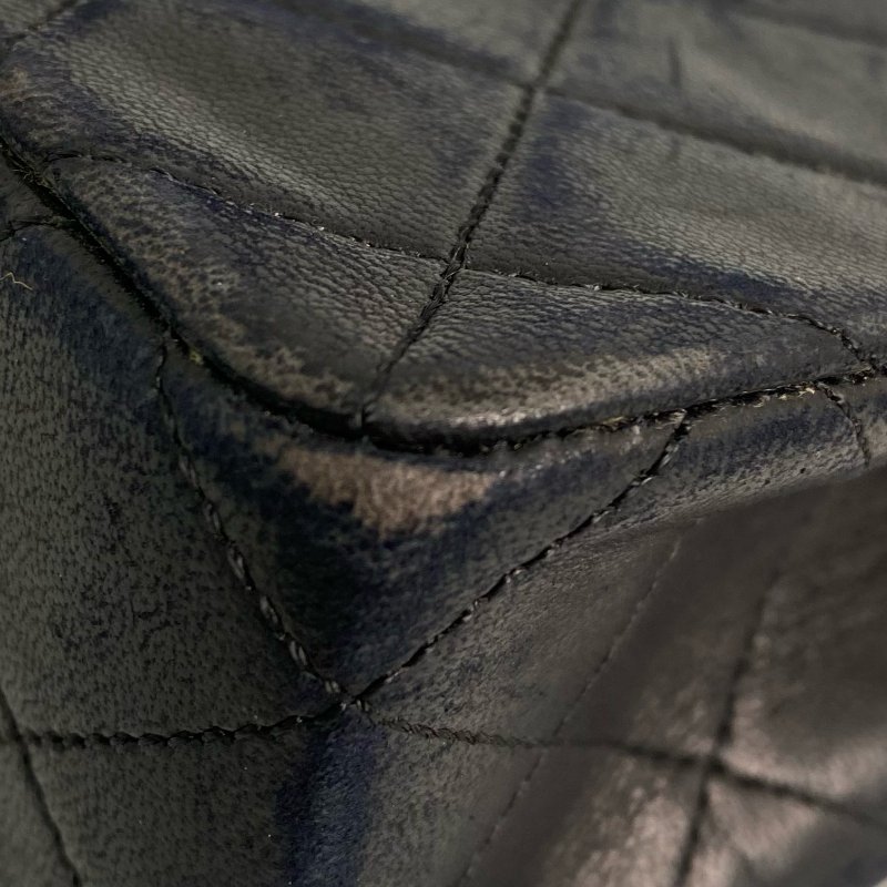 △ Chanel 香奈兒 20CM Black Lambskin Gold Tone Metal Mini Classic Flap Chain Shoulder Bag No.1 20CM黑色小羊皮金色金屬鎖鏈肩背袋No.1 - 257015584-8