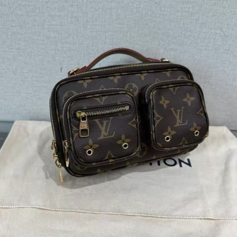 ✨LV Crossbody老花寬肩帶炸藥包 芯片款 20*12*6 98新配件塵袋盒子-1