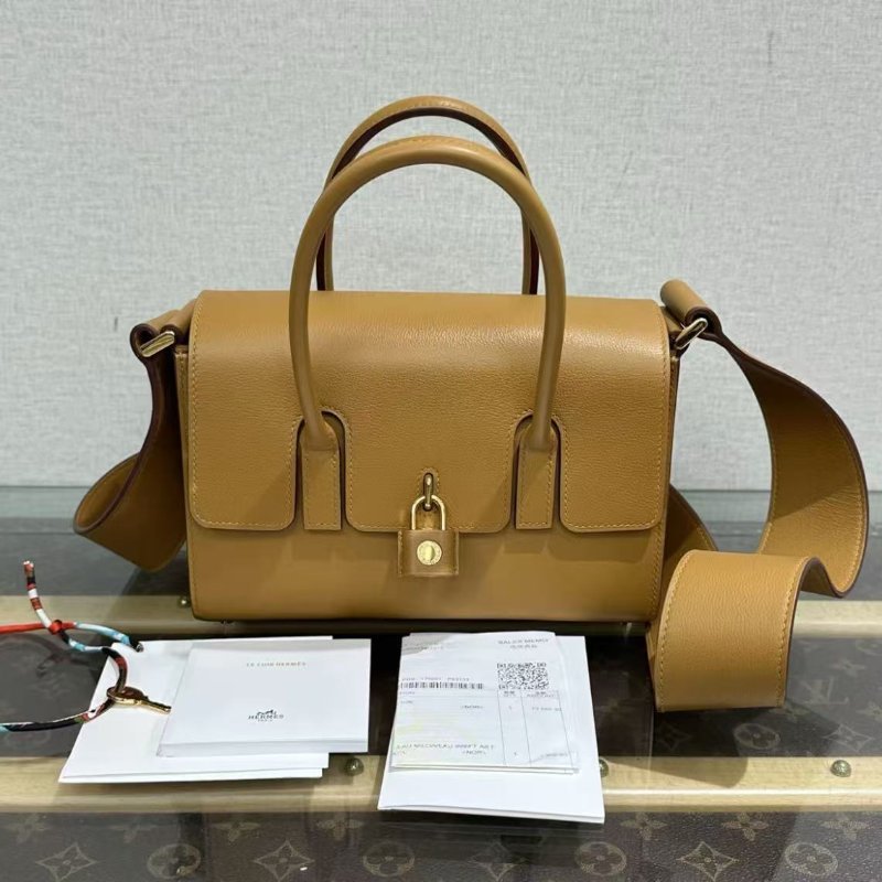 ✨HERMES 芝麻色金扣New drag 22 2s 手提斜背包 22*15*8 99新配件塵袋購證-0