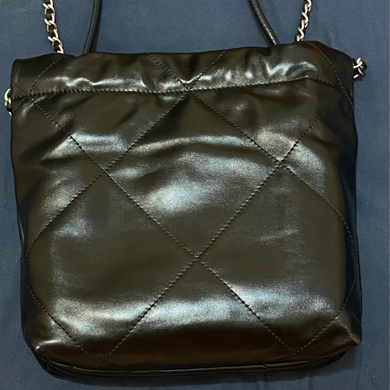 Chanel 22 bag mini 黑銀 垃圾袋 法國總店白盒子-6