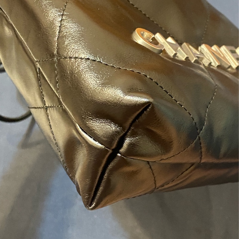 Chanel 22 bag mini 黑銀 垃圾袋 法國總店白盒子-8