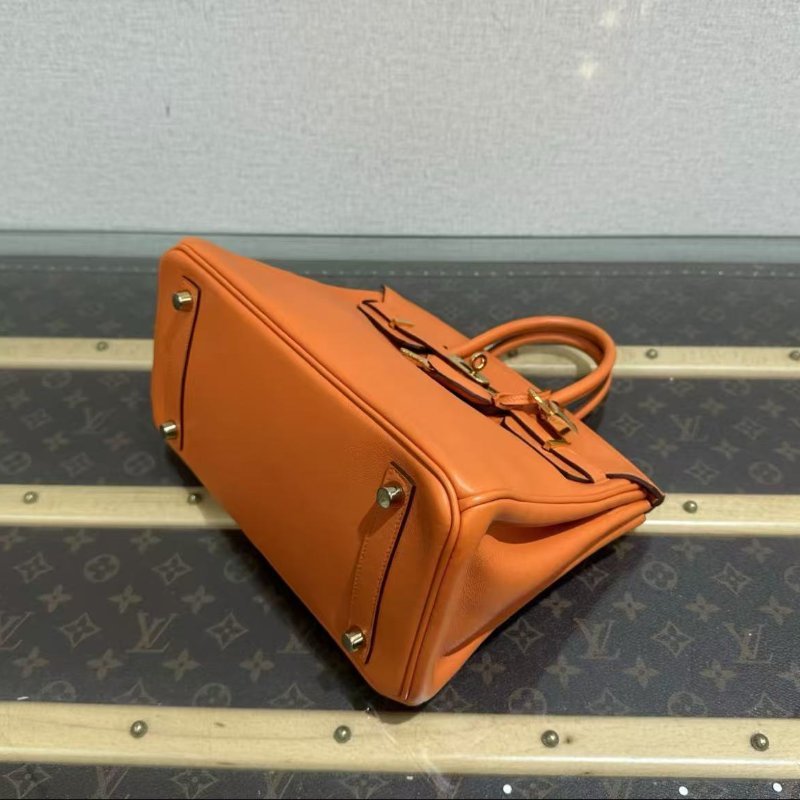 ✨HERMES 金扣 Birkin25手提包 25*18*13 98新配件塵袋-4