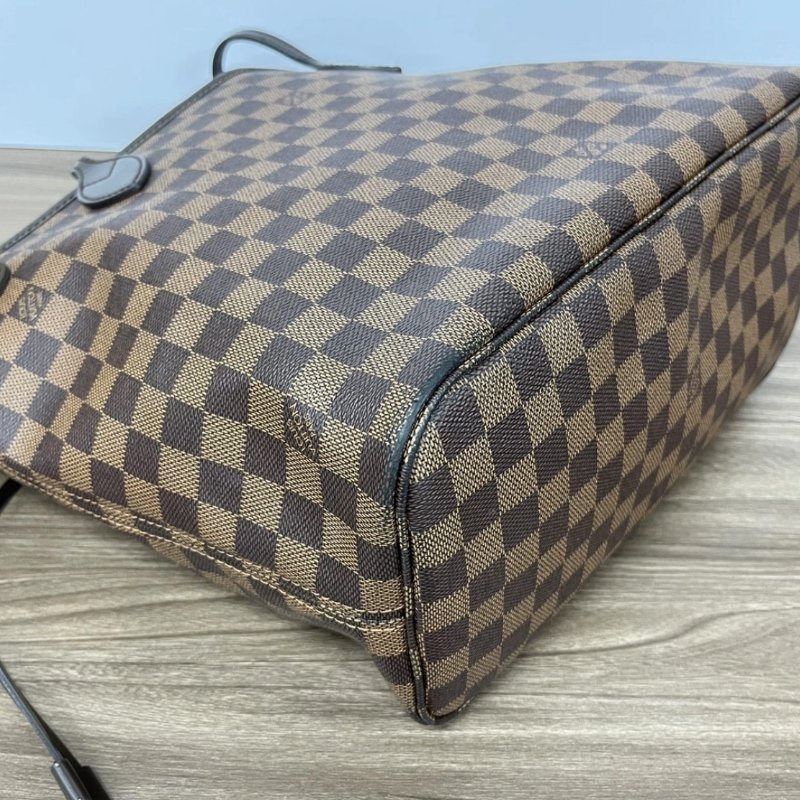 LV 棕棋盤Neverfull中號子母手提袋31*28*14 98新配件塵袋-4