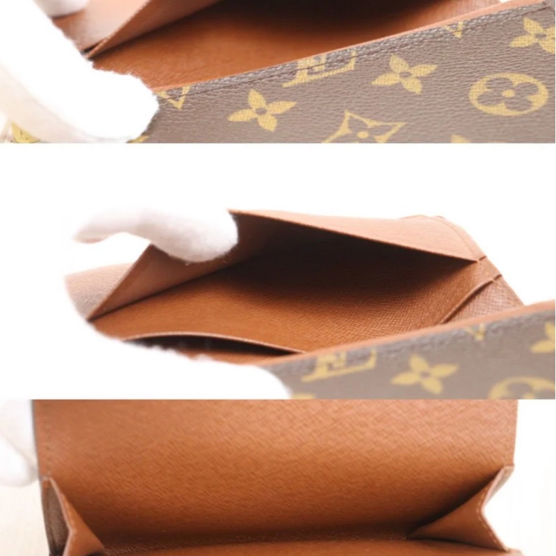 「JL精品代購」9新 LV 老花 翻蓋短夾-6