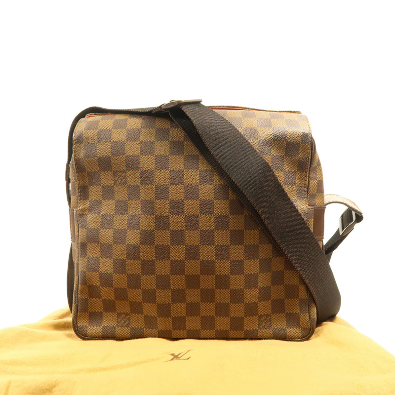 LOUIS VUITTON Damier Naviglio金扣肩背袋-17