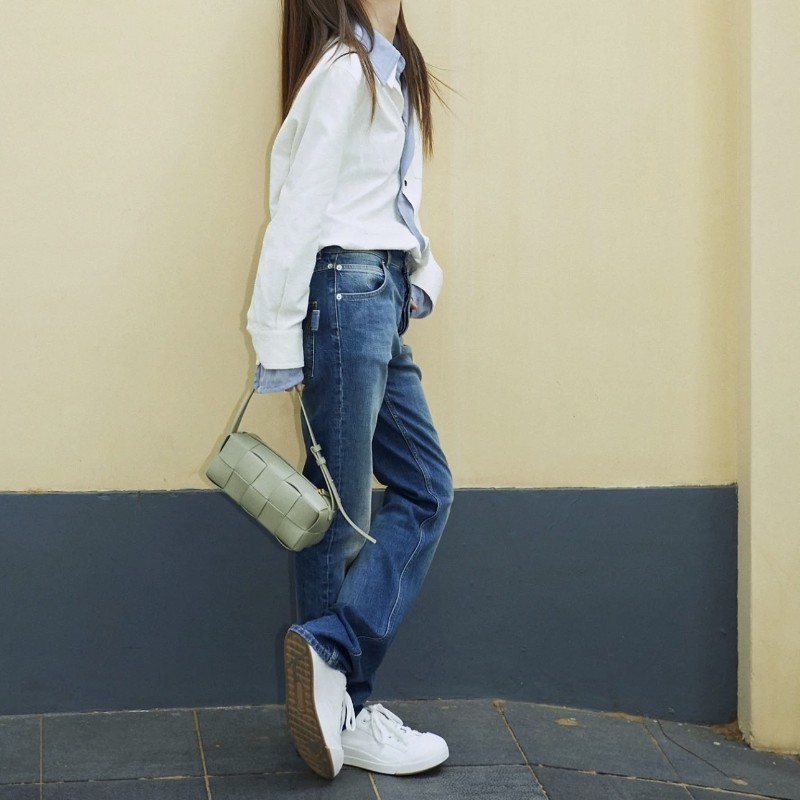 葆蝶家BV brick cassette 綠色肩背包 手提包-1