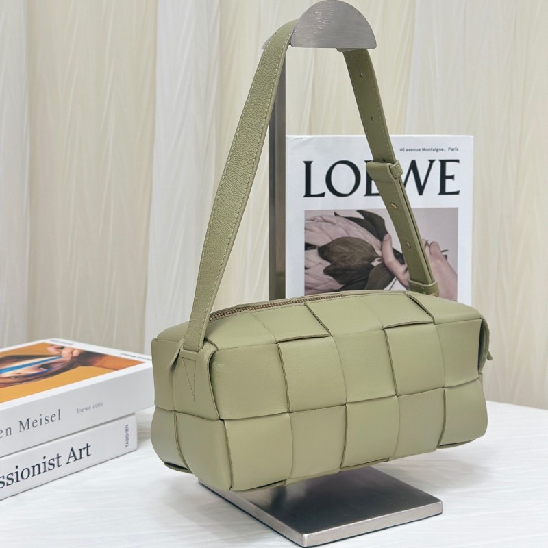 葆蝶家BV brick cassette 綠色肩背包 手提包-4