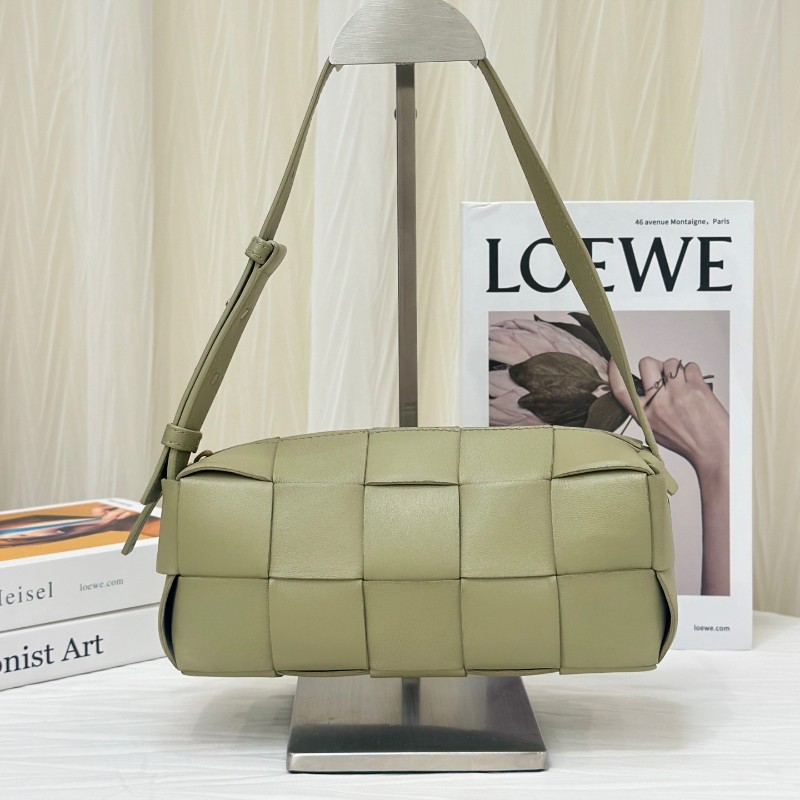 葆蝶家BV brick cassette 綠色肩背包 手提包-5