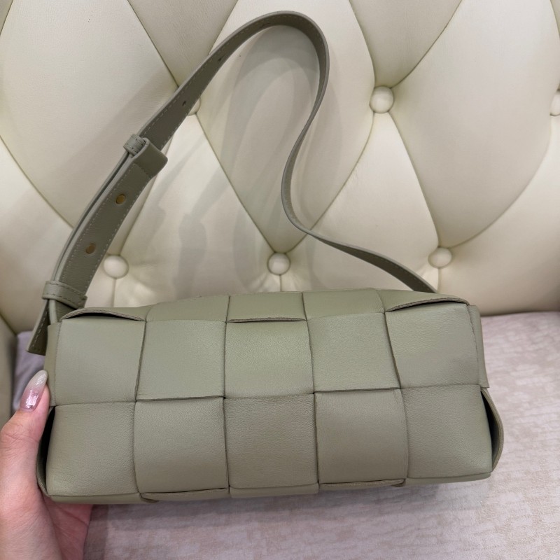 葆蝶家BV brick cassette 綠色肩背包 手提包-9