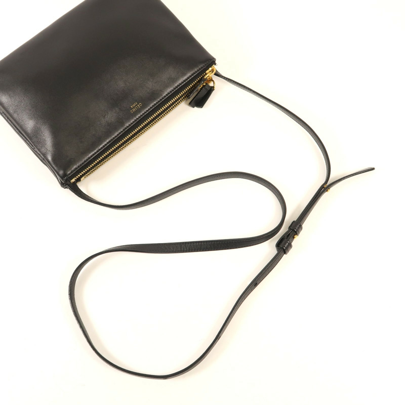 CELINE 羊皮皮革Trio金扣肩背袋-7