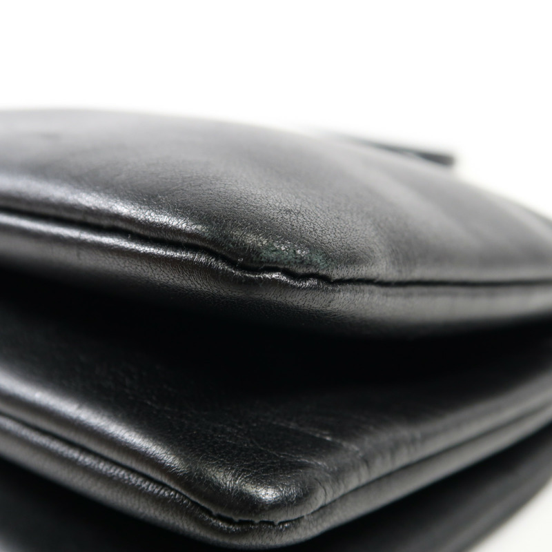 CELINE 羊皮皮革Trio金扣肩背袋-10