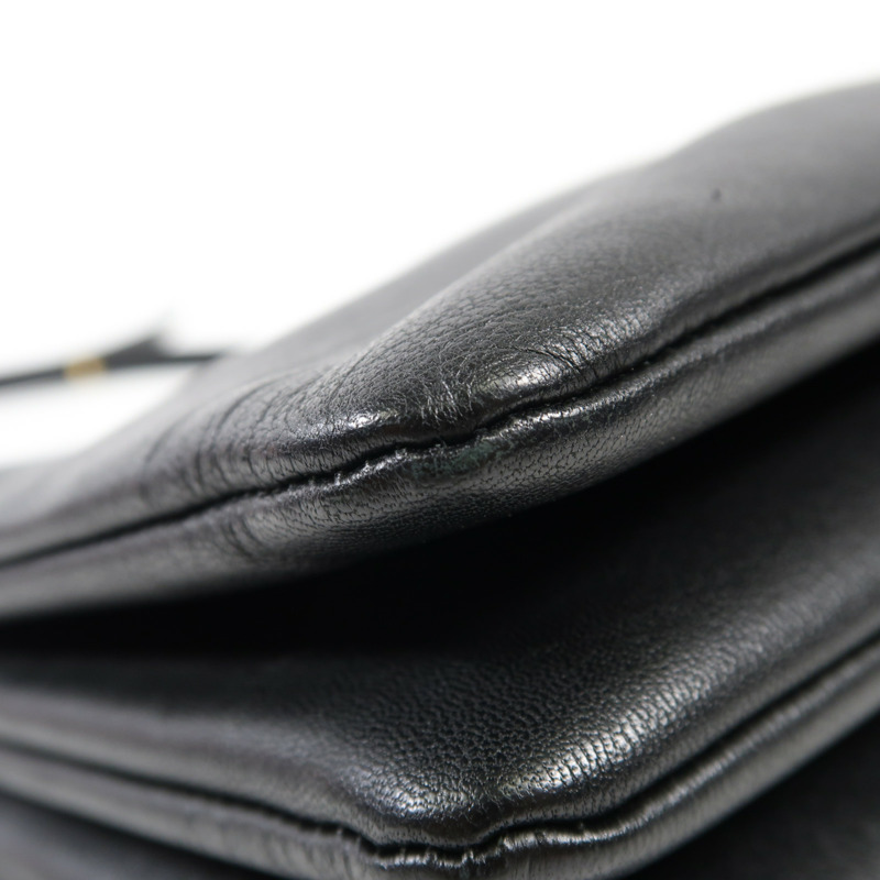 CELINE 羊皮皮革Trio金扣肩背袋-11