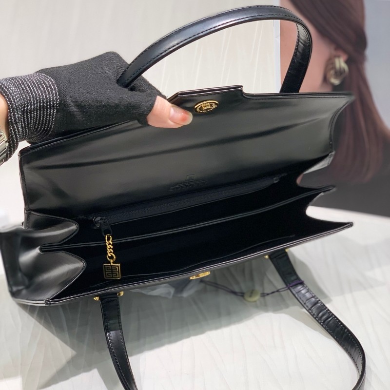 Givenchy紀梵希 經典黑金中古手提包公文包 尺寸28*20cm-7