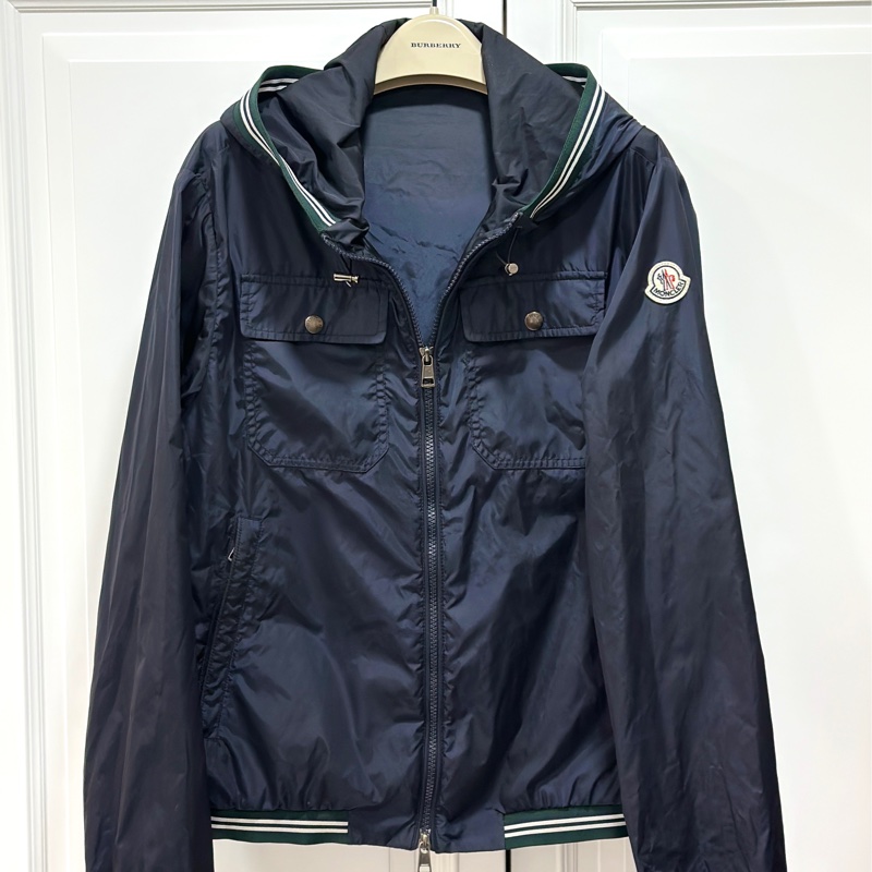 moncler 海軍藍 深藍 連帽外套 風衣外套 夾克 防風外套 外套-1