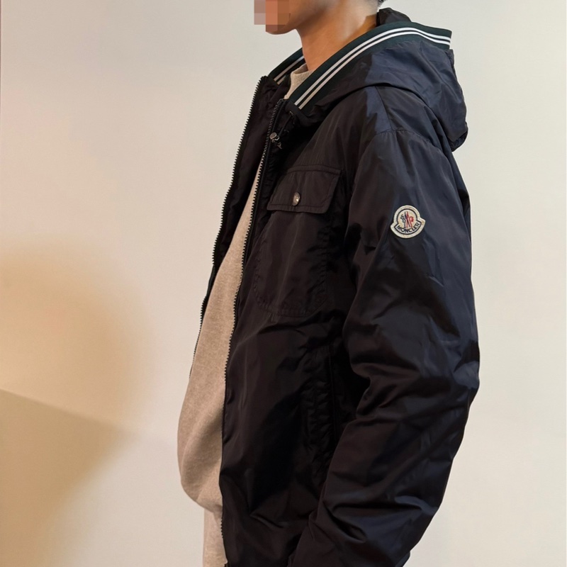 moncler 海軍藍 深藍 連帽外套 風衣外套 夾克 防風外套 外套-14