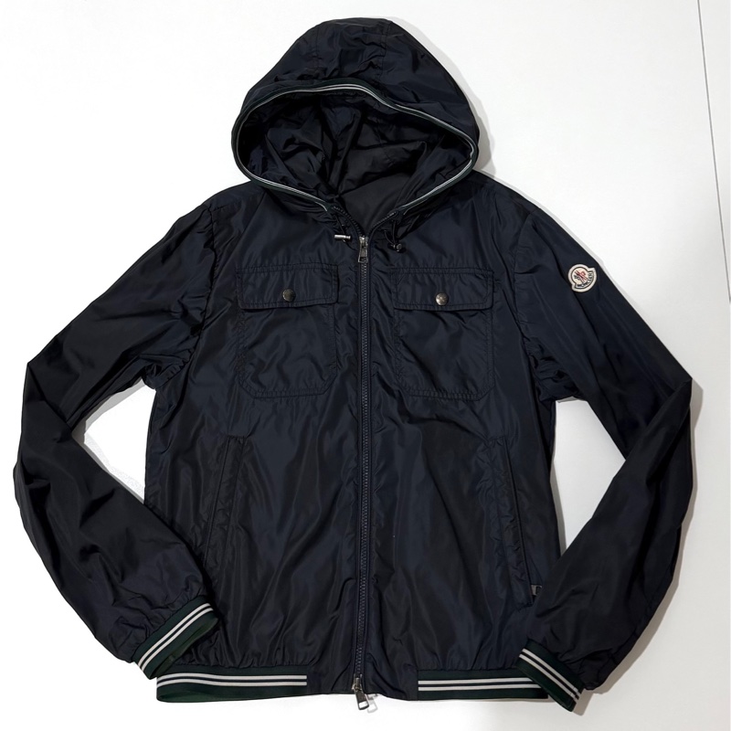 moncler 海軍藍 深藍 連帽外套 風衣外套 夾克 防風外套 外套-0