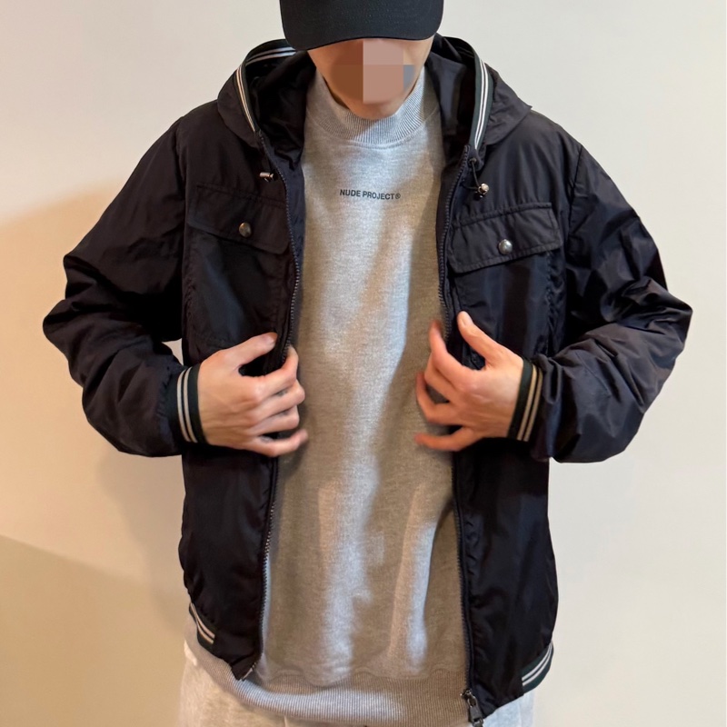 moncler 海軍藍 深藍 連帽外套 風衣外套 夾克 防風外套 外套-2