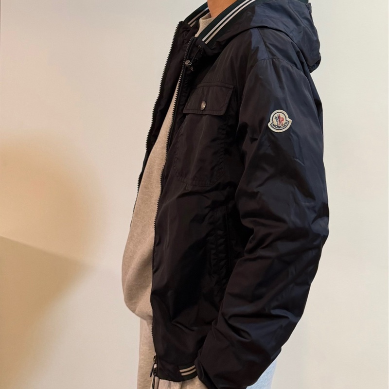 moncler 海軍藍 深藍 連帽外套 風衣外套 夾克 防風外套 外套-5