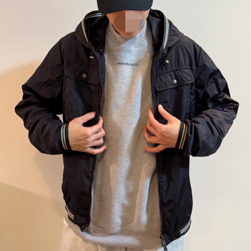 moncler 海軍藍 深藍 連帽外套 風衣外套 夾克 防風外套 外套-15