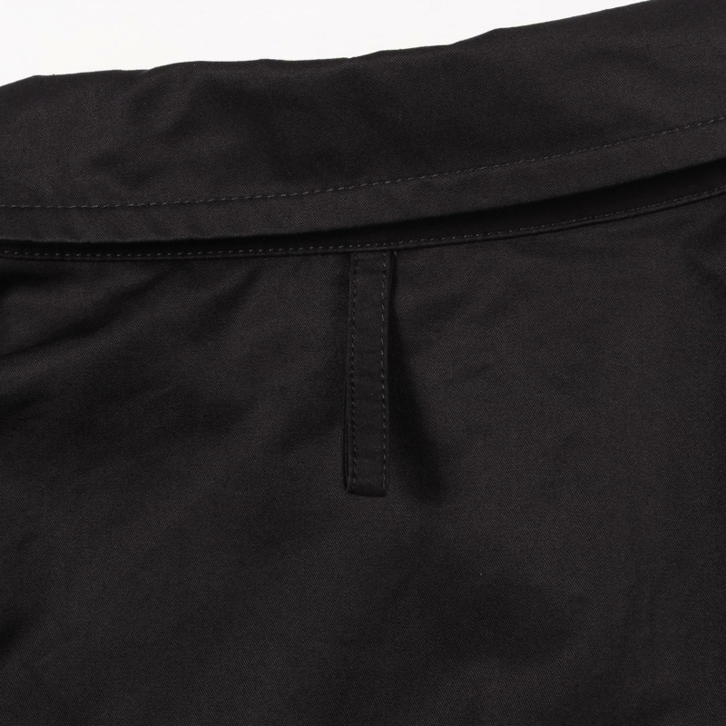 HERMES 長袖襯衫 棉質 黑色 二手 男士 #34-6