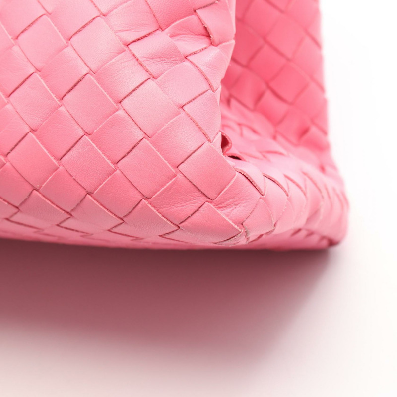 BOTTEGA VENETA Intrecciato Rome 2Way 單肩包 皮革 粉紅色 二手-6