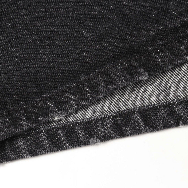 PRADA 三角形標誌牛仔鉛筆裙 棉質 黑色 36 號 二手 女款-8