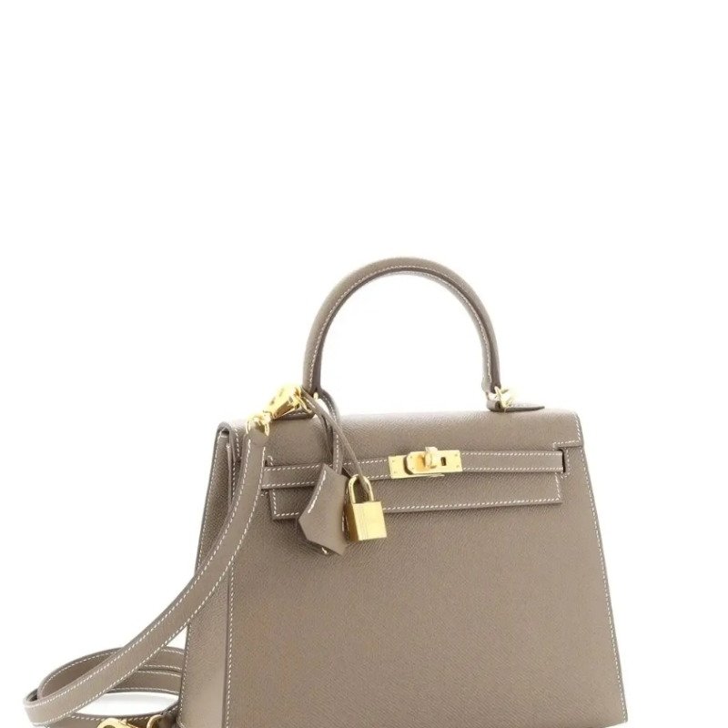 9成新 Hermès HERMES Kelly 25 手提單肩包 B 外側縫線-0