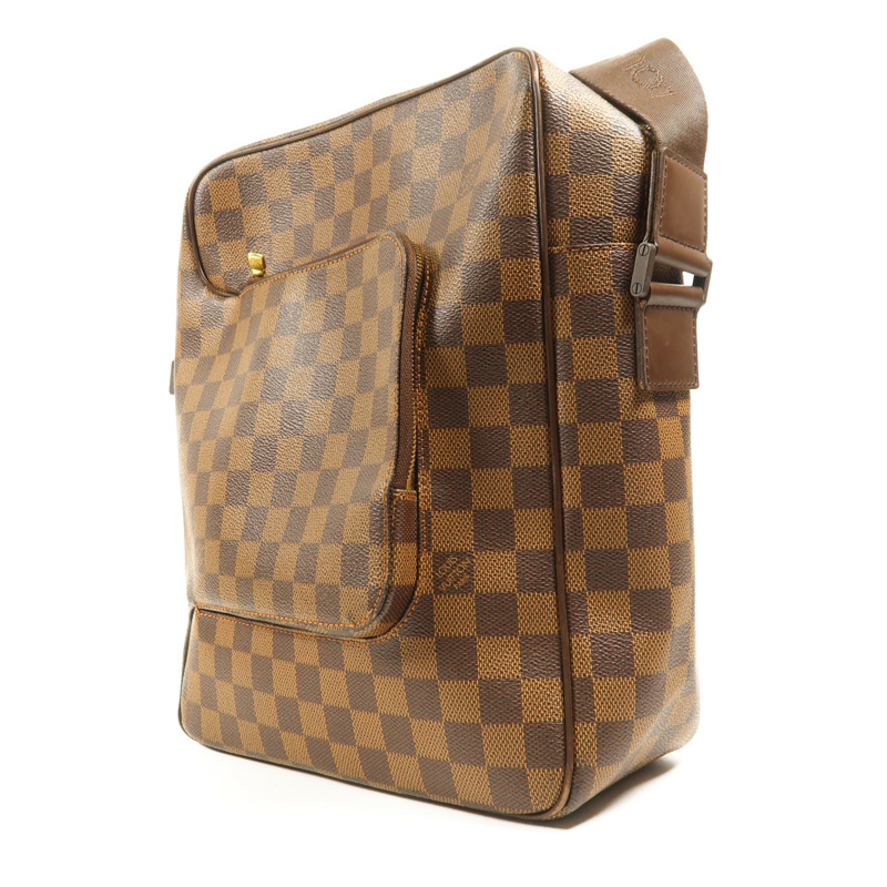 LOUIS VUITTON Damier Olaf MM金扣肩背袋-2