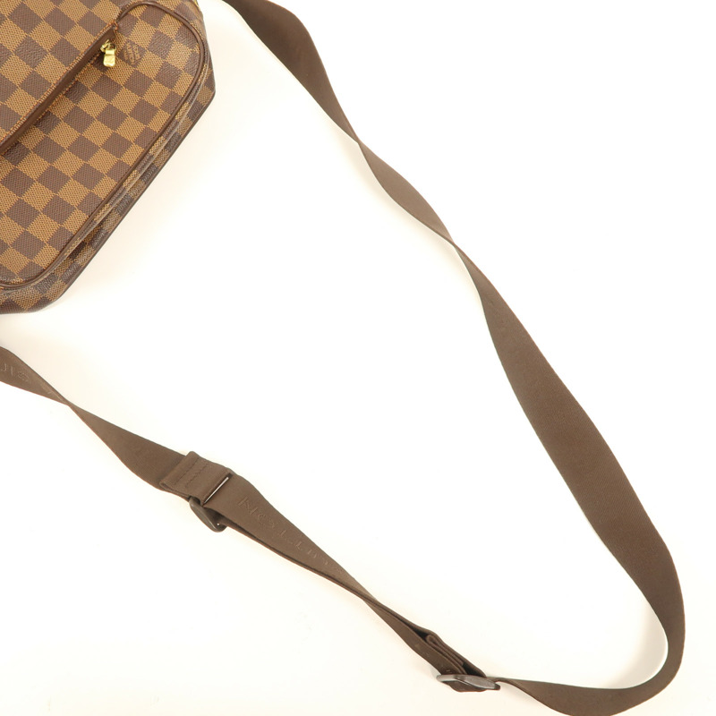 LOUIS VUITTON Damier Olaf MM金扣肩背袋-4