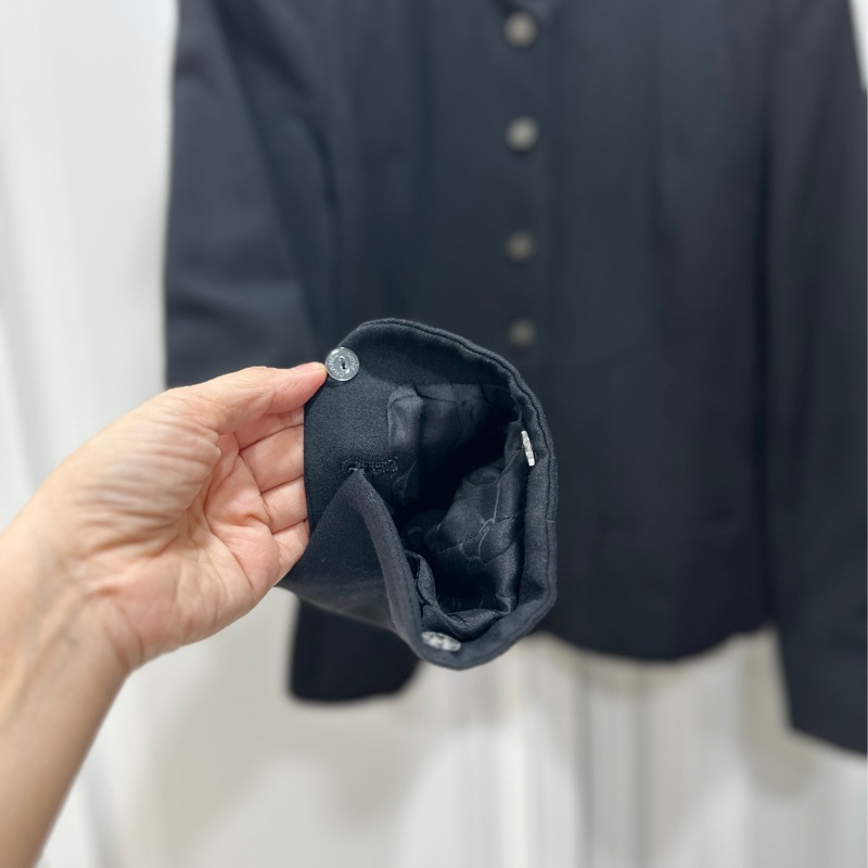 CHANEL 香奈兒 黑色 立領 西外 西裝外套 夾克 外套-7