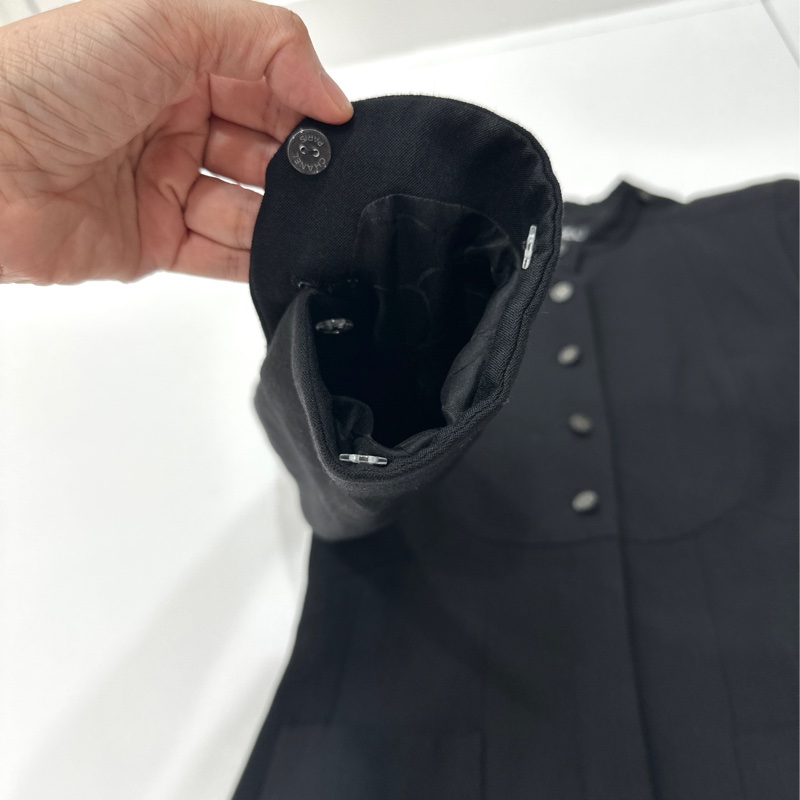 CHANEL 香奈兒 黑色 立領 西外 西裝外套 夾克 外套-13