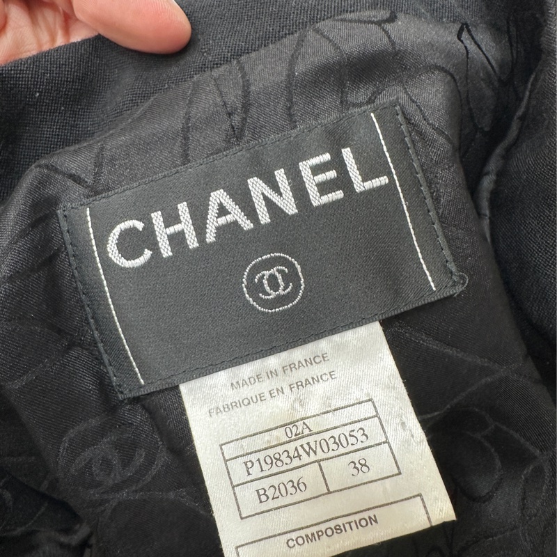 CHANEL 香奈兒 黑色 立領 西外 西裝外套 夾克 外套-20
