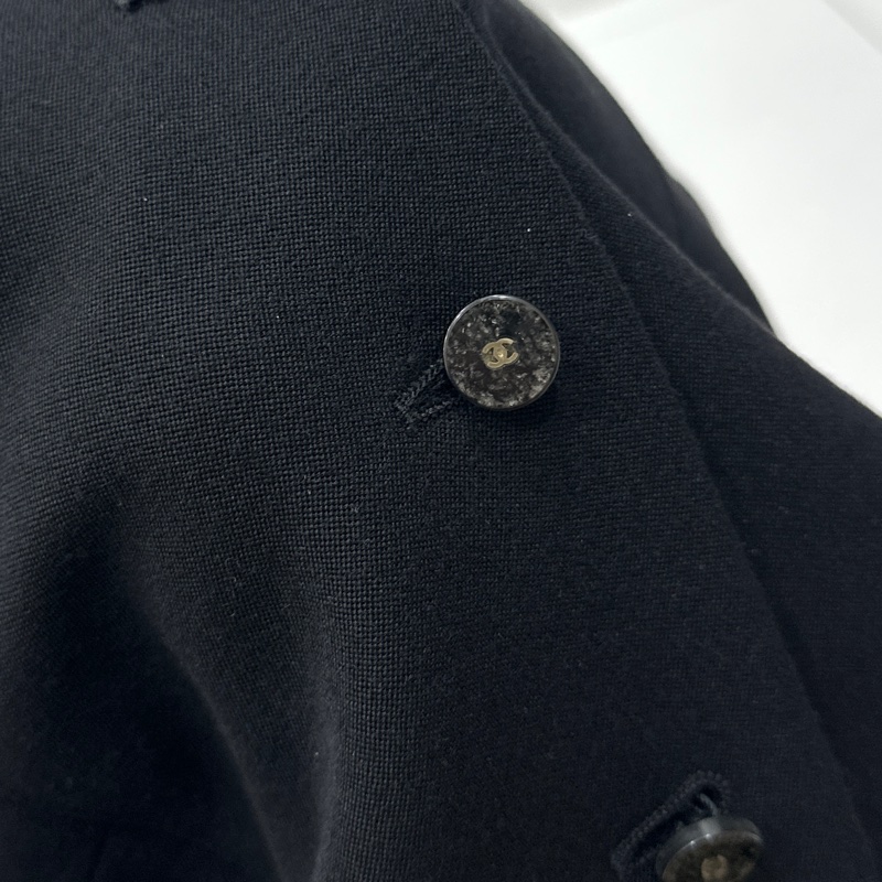 CHANEL 香奈兒 黑色 立領 西外 西裝外套 夾克 外套-22