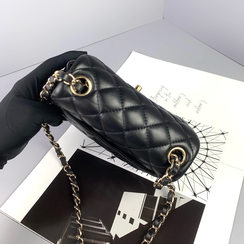 ◻️Chanel黑色淡金方胖子-芯片款-3